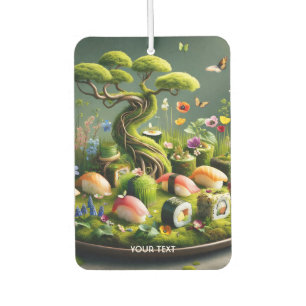 Désodorisant Pour Voiture Paysage japonais de sushi mignon fantastique