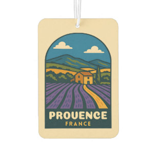 Désodorisant Pour Voiture Paysage Vintage voyage Rétro Provence France