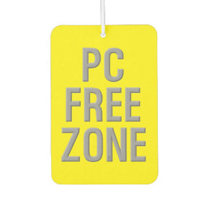 Désodorisant Pour Voiture PC Free Zone jaune de la voiture désosseuse air