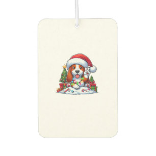 Désodorisant Pour Voiture Peace Hound Hound Feux de Noël Chien Femmes