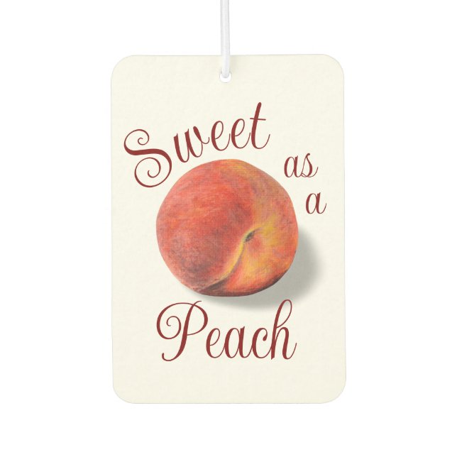 Désodorisant Pour Voiture Peach Car Air Freshener (Devant)