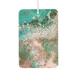 Désodorisant Pour Voiture Peach & Turquoise Acrylic pour Abstract