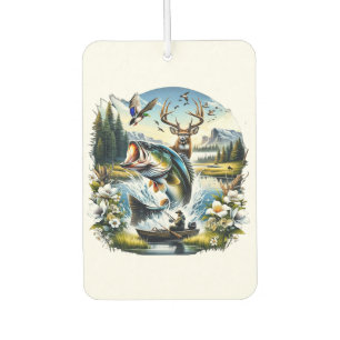 Désodorisant Pour Voiture Pêche, Cerf, Chasse au Canard