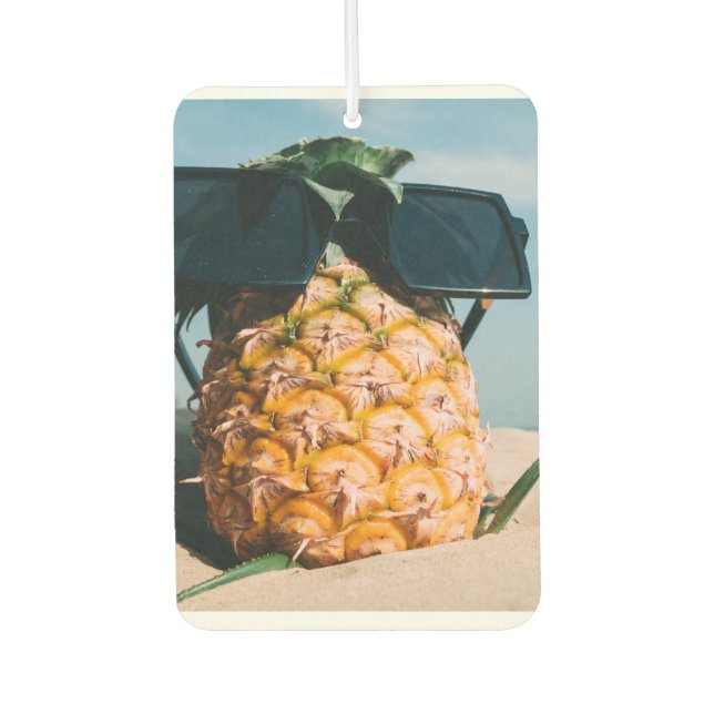 Désodorisant Pour Voiture Pêcheur à l'air de plage d'ananas (Devant)