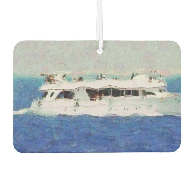 Désodorisant Pour Voiture Peinture de bateau (Devant)
