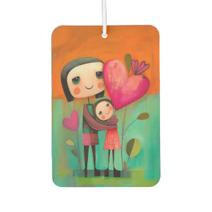 Désodorisant Pour Voiture Peinture de charme pour mère et fille