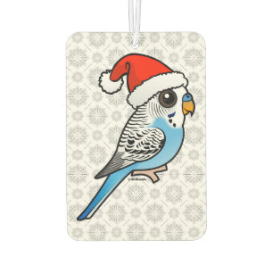 Désodorisant Pour Voiture Père Noël Budgie Blue