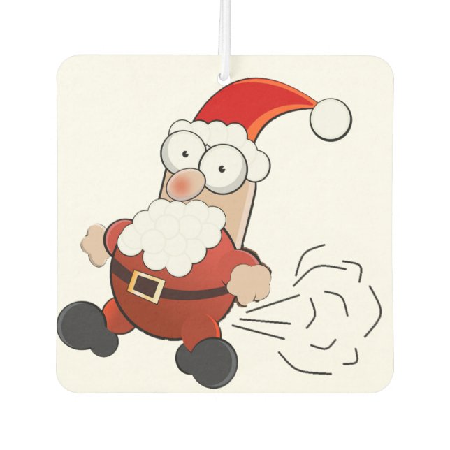 Désodorisant Pour Voiture Père Noël Farting Air Freshener (Devant)