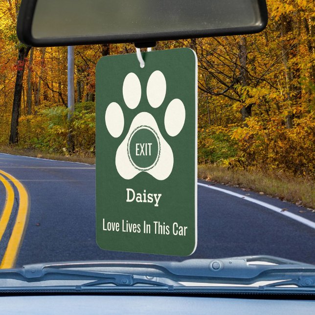 Désodorisant Pour Voiture Personalized Elegant Pet Paw Dog Love Funny Gift (Créateur téléchargé)