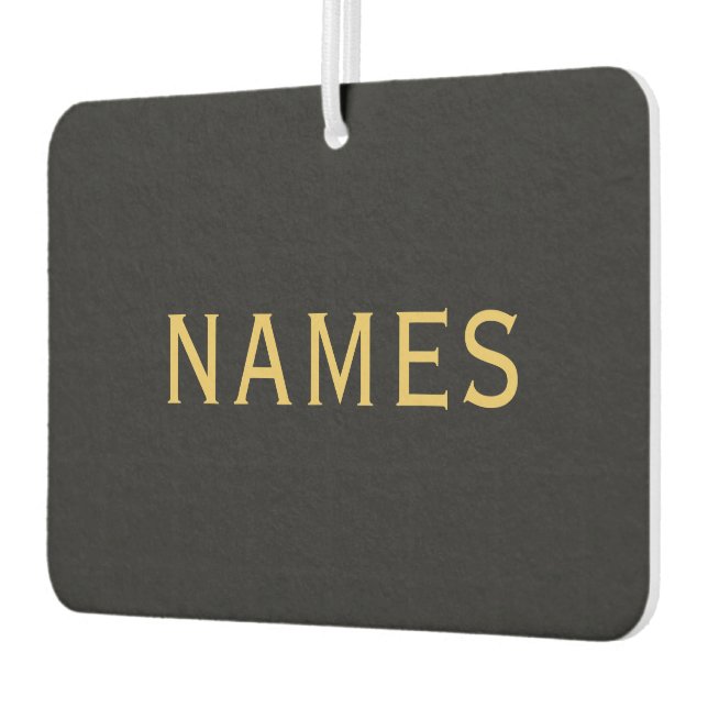 Désodorisant Pour Voiture Personalized With Last Name or Nickname on Them (Gauche)