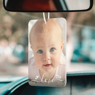 Désodorisant Pour Voiture Personnalisé 2 Photo Cute personnalisée "Amour" Mo