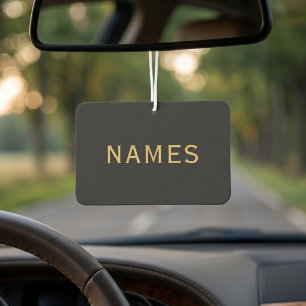 Désodorisant Pour Voiture Personnalisé avec le nom de famille ou le surnom