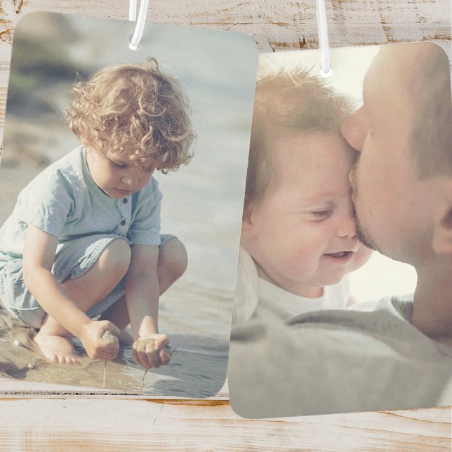 Désodorisant Pour Voiture Personnaliser deux photos (Créateur téléchargé)