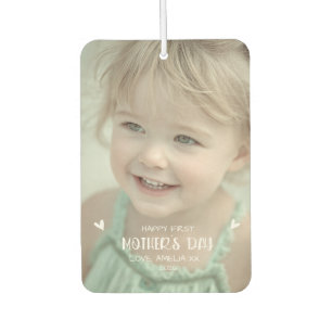 Désodorisant Pour Voiture Photo de bébé personnalisé Bonne fête des mères 1è