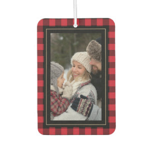 Désodorisant Pour Voiture Photo de famille Plaid de Buffalo rustique
