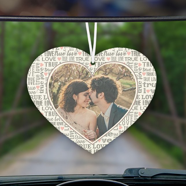 Désodorisant Pour Voiture Photo en forme de coeur Amour Véritable Saint-Vale (Créateur téléchargé)