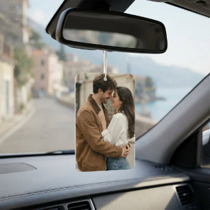Désodorisant Pour Voiture Photo personnalisée et citation de nom pour couple