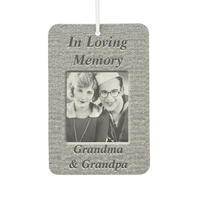 Désodorisant Pour Voiture Photo personnalisée Memorial Air Freshener (Devant)