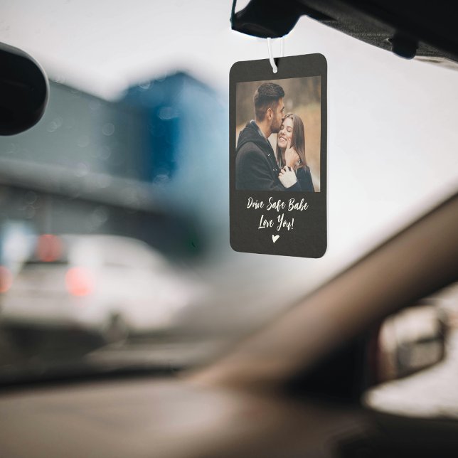 Désodorisant Pour Voiture photo personnalisée Personnaliser Couple Valentine (photo car air fresheners family create your own cute modern funny pretty photography picture)