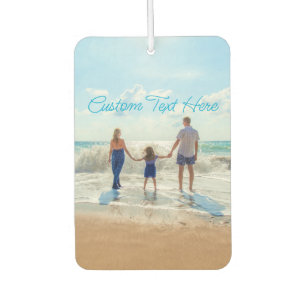 Désodorisant Pour Voiture Photo personnalisée Texte Air Freshener Vos Photos