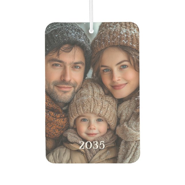 Désodorisant Pour Voiture Photo personnelle Customisée (Devant)