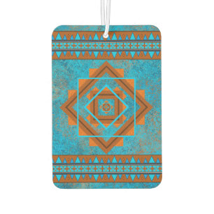 Désodorisant Pour Voiture Pichette géométrique turquoise du pic de la montag