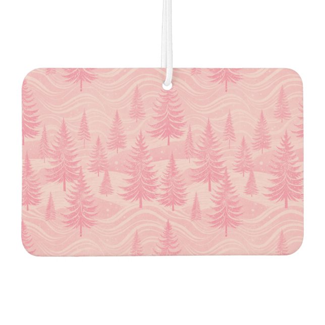 Désodorisant Pour Voiture Pink Forest Christmas (Devant)