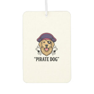 Désodorisant Pour Voiture Pirate Chien Gravure Vintage Dessin de T-Shirt_1