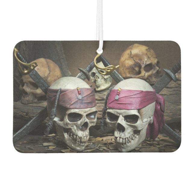 Désodorisant Pour Voiture Pirate Skulls voiture air fraicheur (Devant)