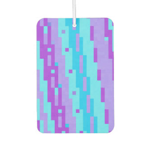 Désodorisant Pour Voiture pixels bleus et violets