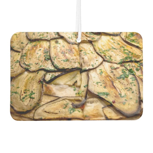 Désodorisant Pour Voiture Pizza aux aubergines (Devant)