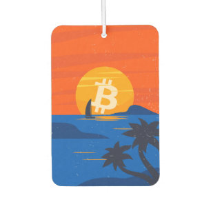 Désodorisant Pour Voiture Plage Bitcoin