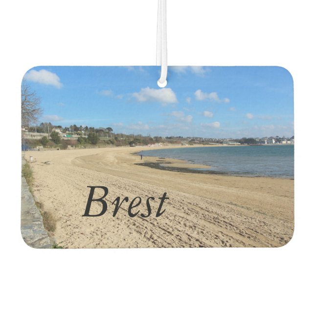 Désodorisant Pour Voiture Plage du Moulin Blanc à Brest (Devant)