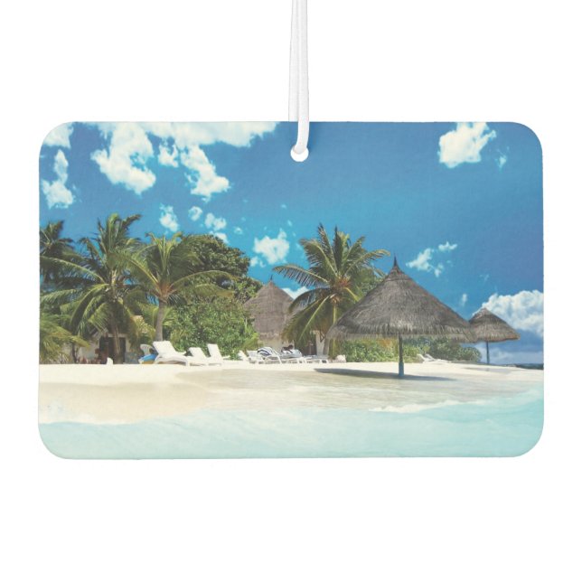 Désodorisant Pour Voiture Plage exotique (Devant)