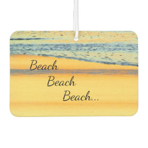 Désodorisant Pour Voiture "Plage, plage, plage..." coucher de soleil