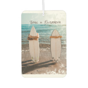 Désodorisant Pour Voiture Plage tropicale,planche de surf