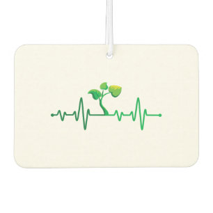 Désodorisant Pour Voiture Plante Heartbeat - Botany Botanist Gardening Plant
