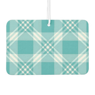 Désodorisant Pour Voiture Plaque turquoise blanche - Freshener