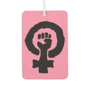 Désodorisant Pour Voiture Pochoir noir Universal Femme symbole Hot rose