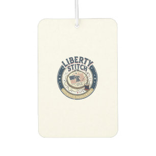 Désodorisant Pour Voiture Point de Liberty Patriote Broderie Patriotique Aig