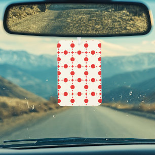 Désodorisant Pour Voiture Pois rouges, Motif à points polka, points, pointil