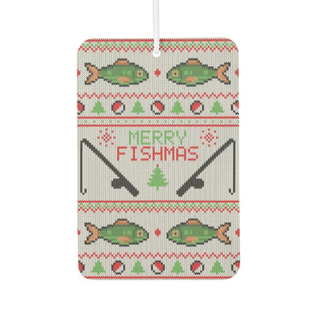 Désodorisant Pour Voiture Poisson laide de Noël (Devant)
