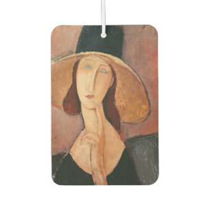 Désodorisant Pour Voiture Portrait de Jeanne Hebuterne dans un grand casquet
