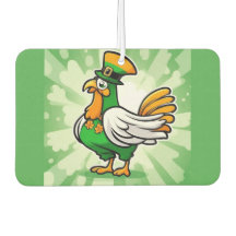 Poulet casquette vert