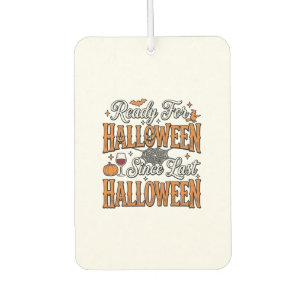 Désodorisant Pour Voiture Prêt pour Halloween Vintage Gravure Design de T-Sh