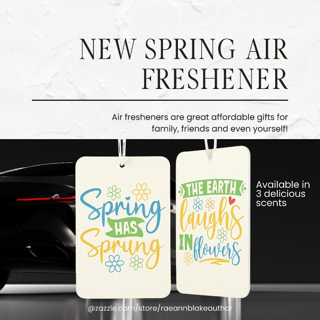 Désodorisant pour voiture Printemps est arrivé (Créateur téléchargé)