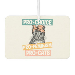 Désodorisant Pour Voiture Pro-Choice, Pro-Féminisme, Pro-Cat   AMOUREUX DES 