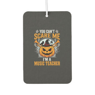 Désodorisant Pour Voiture Professeur de Musique Halloween Citrouille Effraya