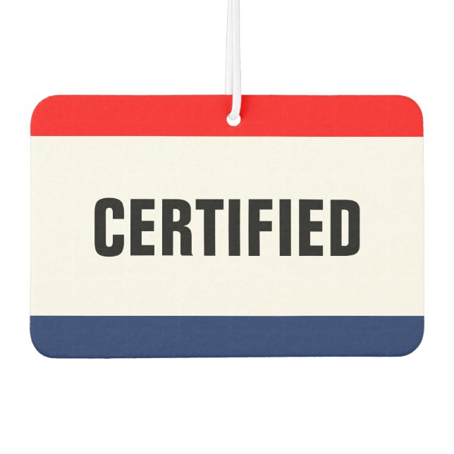 Désodorisant Pour Voiture Promotion certifiée par le concessionnaire automob (Devant)