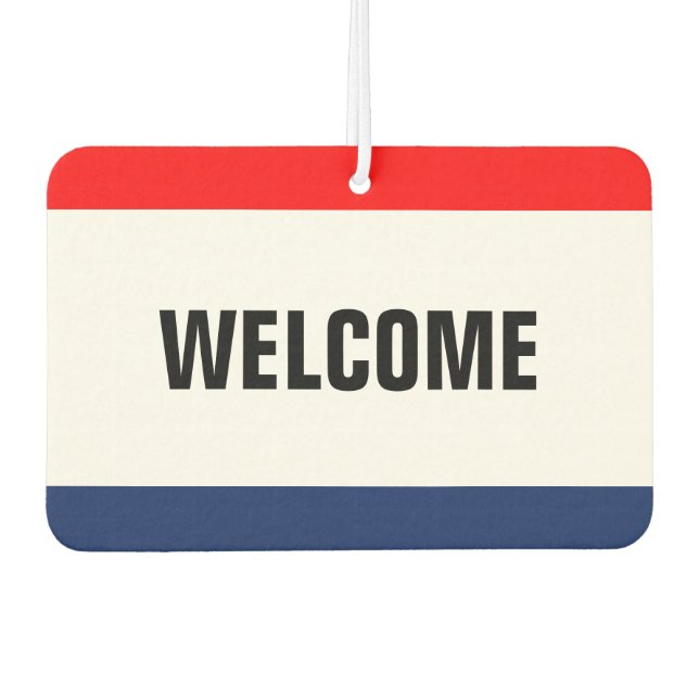 Désodorisant Pour Voiture Promotion de bienvenue du concessionnaire automobi (Devant)